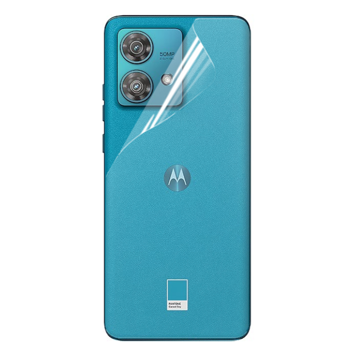Противоударная гидрогелевая пленка Hydrogel Film для Motorola Edge 40 Neo​ на заднюю панель, Transparent