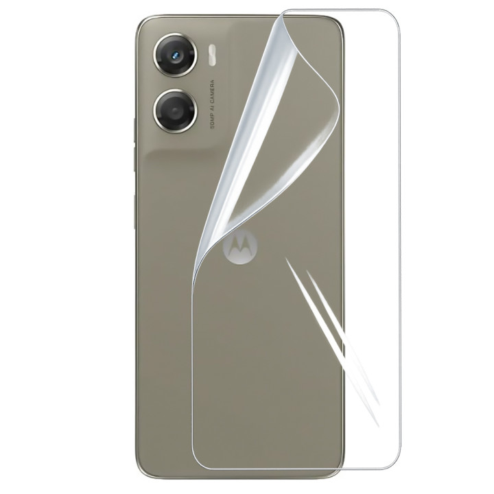 Противоударная гидрогелевая пленка Hydrogel Film для Motorola Moto G06 Power на заднюю панель, Transparent