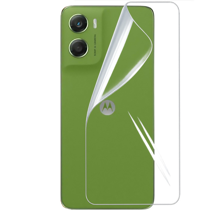 Противоударная гидрогелевая пленка Hydrogel Film для Motorola Moto G06​ на заднюю панель, Transparent