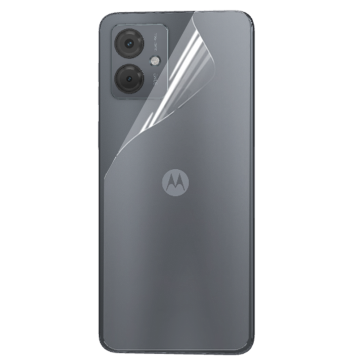 Противоударная гидрогелевая пленка Hydrogel Film для Motorola Moto G14​ на заднюю панель, Transparent