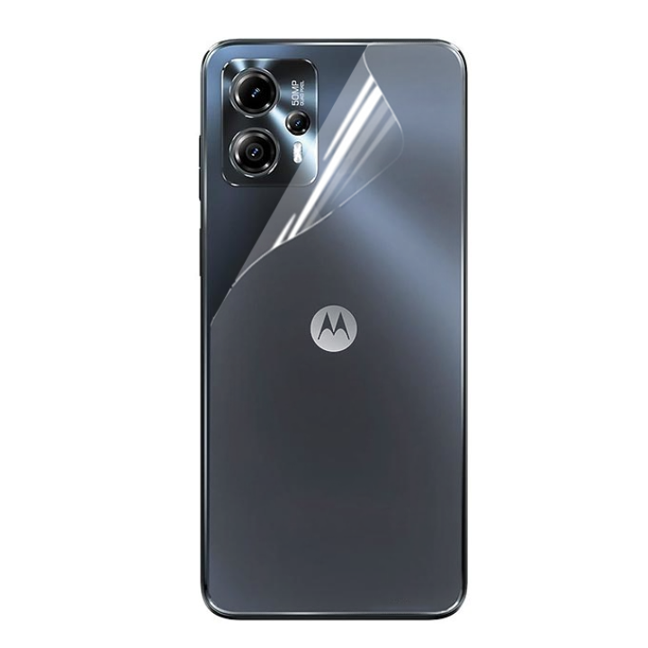 Противоударная гидрогелевая пленка Hydrogel Film для Motorola Moto G23 на заднюю панель, Transparent