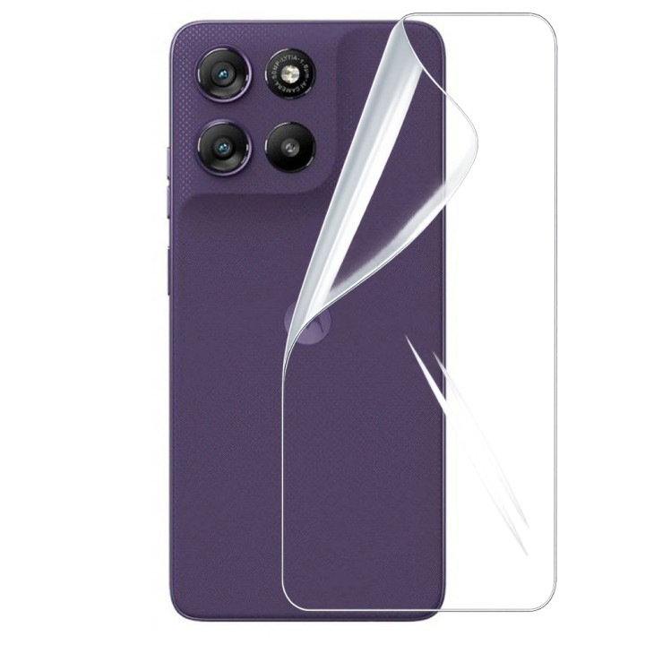 Гидрогелевая пленка Hydrogel Film для Motorola Moto G67 Power на заднюю панель, Transparent