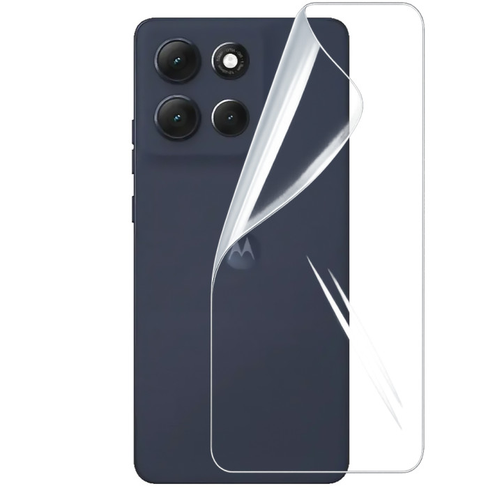 Гидрогелевая пленка Hydrogel Film для Motorola Moto G86 Power​​ на заднюю панель, Transparent