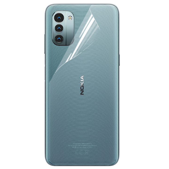 Противоударная гидрогелевая пленка Hydrogel Film для Nokia G11 на заднюю панель, Transparent