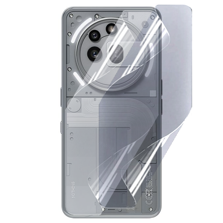 Противоударная гидрогелевая пленка Hydrogel Film для Nothing Phone (3a) Pro на заднюю панель, Transparent
