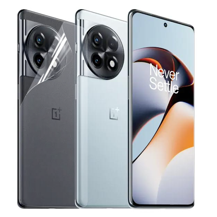 Противоударная гидрогелевая пленка Hydrogel Film для OnePlus 11R на заднюю панель, Transparent