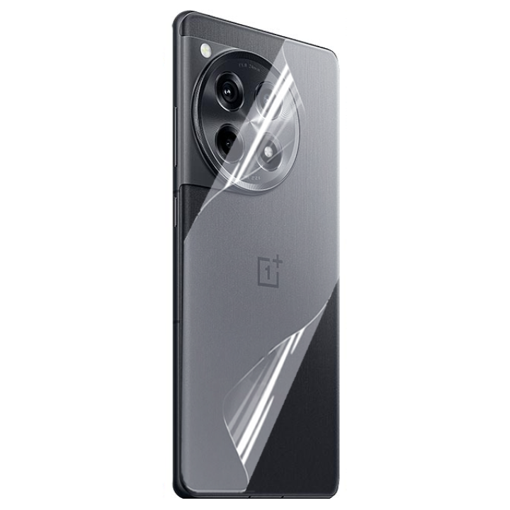 Противоударная гидрогелевая пленка Hydrogel Film для OnePlus 12R на заднюю панель, Transparent
