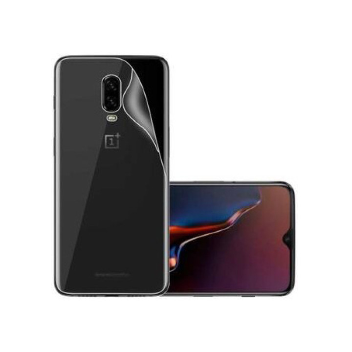 Противоударная гидрогелевая пленка Hydrogel Film для OnePlus 7 на заднюю панель, Transparent