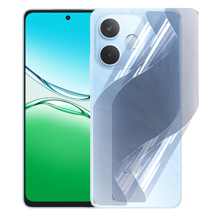 Противоударная гидрогелевая пленка Hydrogel Film для Oppo A5 Pro на заднюю панель, Transparent