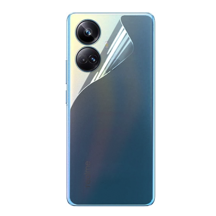 Противоударная гидрогелевая пленка Hydrogel Film для Realme 10 Pro Plus на заднюю панель, Transparent