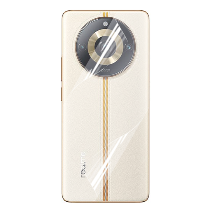 Противоударная гидрогелевая пленка Hydrogel Film для Realme 11 Pro Plus на заднюю панель, Transparent