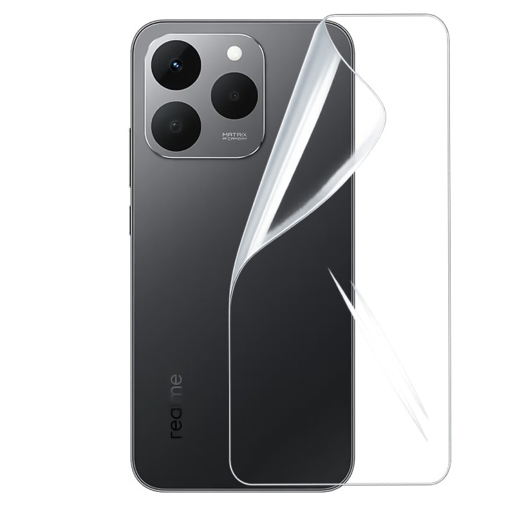 Противоударная гидрогелевая пленка Hydrogel Film для Realme 15T на заднюю панель, Transparent