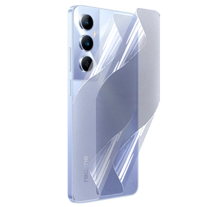 Противоударная гидрогелевая пленка Hydrogel Film для Realme C65 4G​​ на заднюю панель, Transparent