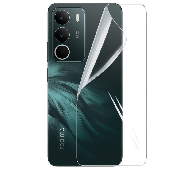 Противоударная гидрогелевая пленка Hydrogel Film для Realme C71​​​​​ на заднюю панель, Transparent