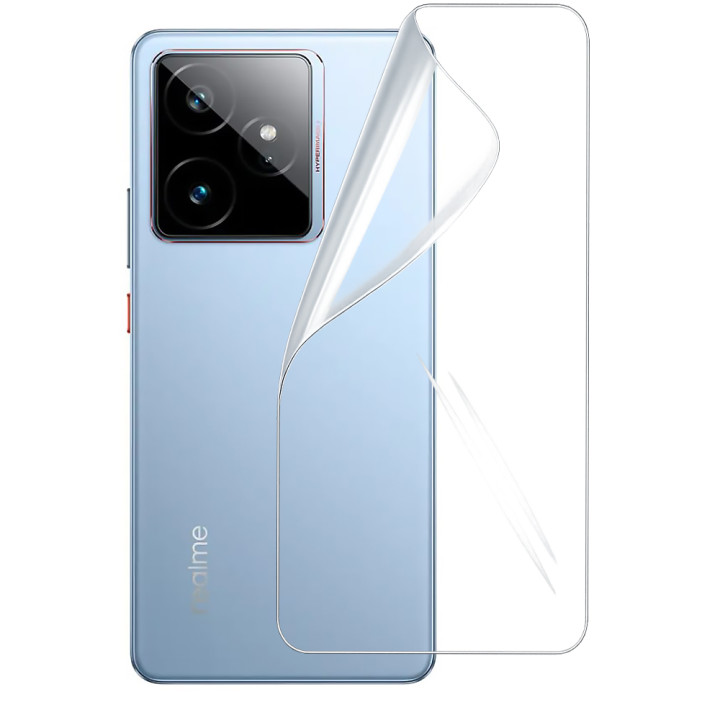 Гидрогелевая пленка Hydrogel Film для Realme GT 7 на заднюю панель, Transparent