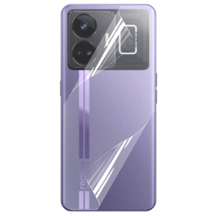 Противоударная гидрогелевая пленка Hydrogel Film для Realme GT Neo 5 на заднюю панель, Transparent