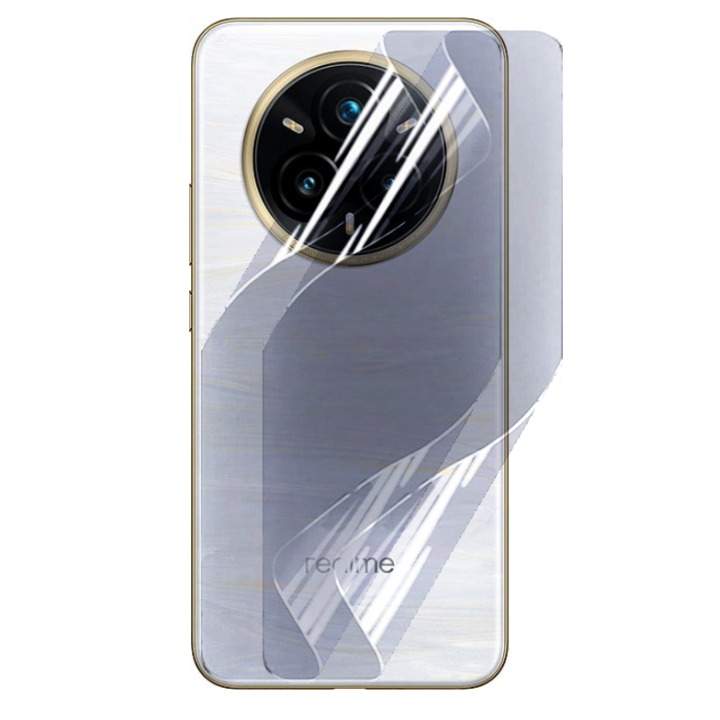 Противоударная гидрогелевая пленка Hydrogel Film для Realme 14 Pro+​​ на заднюю панель, Transparent