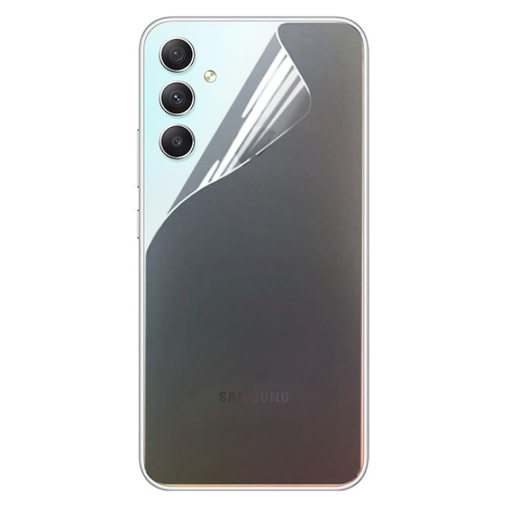 Противоударная гидрогелевая пленка Hydrogel Film для Samsung Galaxy A34 на заднюю панель, Transparent