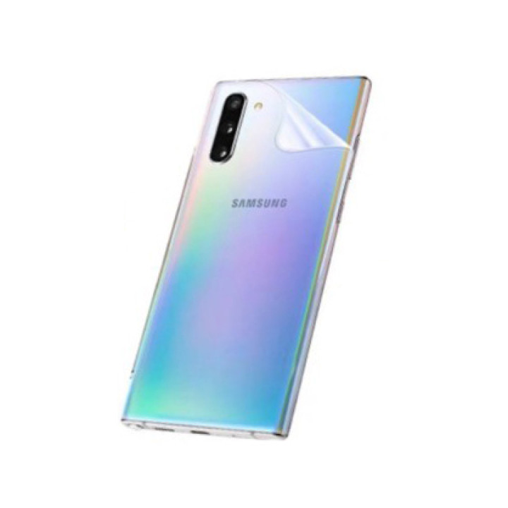 Противоударная гидрогелевая пленка Hydrogel Film для Samsung Galaxy Note 10 на заднюю панель, Transparent
