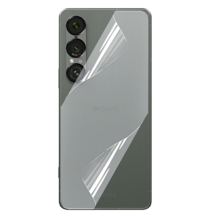 Противоударная гидрогелевая пленка Hydrogel Film для Sony Xperia 1 VII на заднюю панель, Transparent
