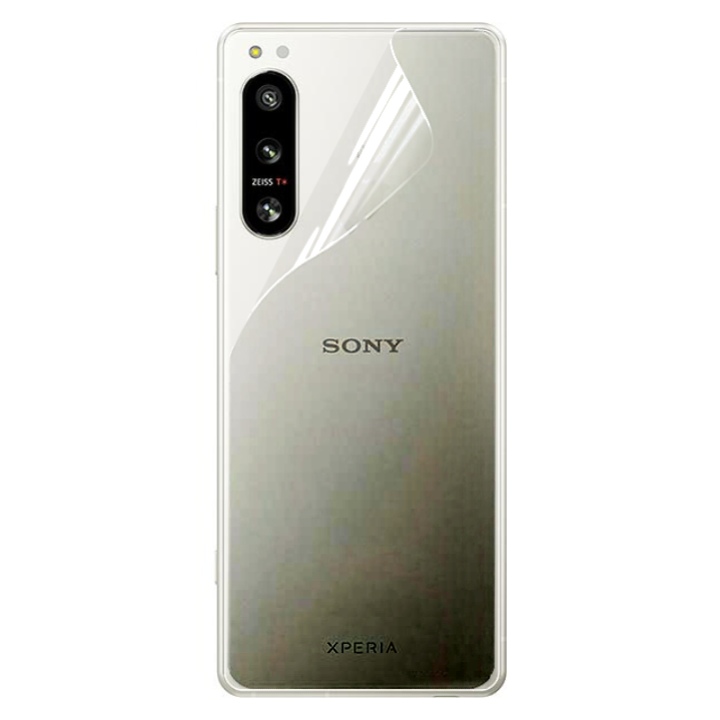 Противоударная гидрогелевая пленка Hydrogel Film для Sony Xperia 5 IV на заднюю панель, Transparent