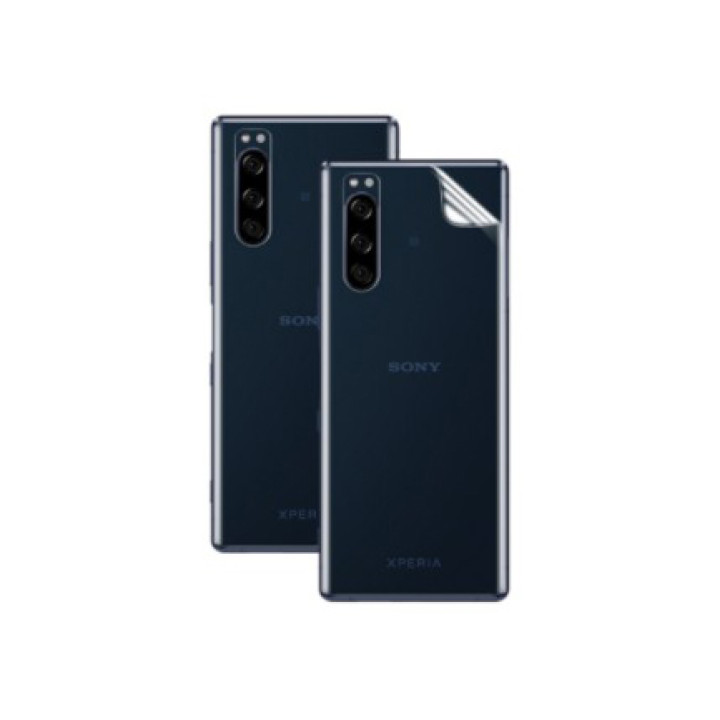 Противоударная гидрогелевая пленка Hydrogel Film для Sony Xperia 5 на заднюю панель, Transparent