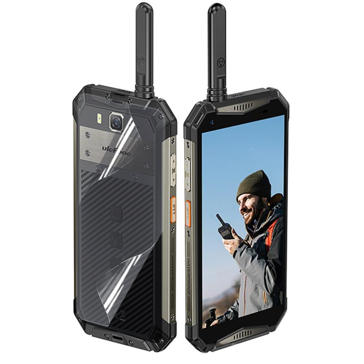 Противоударная гидрогелевая пленка Hydrogel Film для Ulefone Armor 20/20WT​ на заднюю панель, Transparent