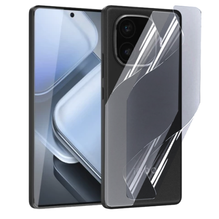 Противоударная гидрогелевая пленка Hydrogel Film для Vivo iQOO Z9 Turbo+ на заднюю панель, Transparent