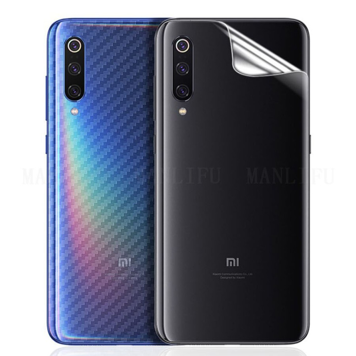 Противоударная гидрогелевая пленка Hydrogel Film для Xiaomi Mi CC9 на заднюю панель, Transparent