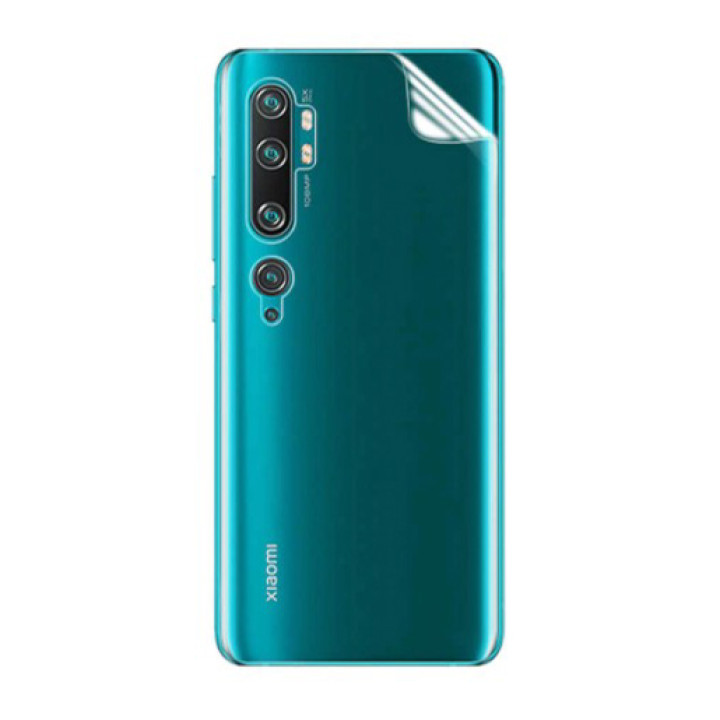 Противоударная гидрогелевая пленка Hydrogel Film для Xiaomi Mi Note 10 на заднюю панель, Transparent