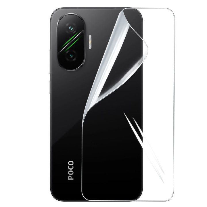 Гидрогелевая пленка Hydrogel Film для Xiaomi Poco F7 на заднюю панель, Transparent