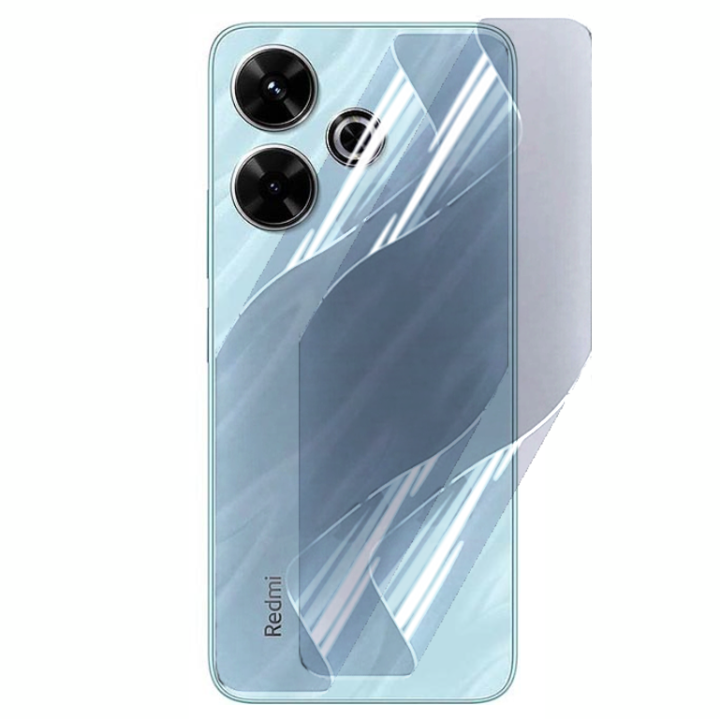 Противоударная гидрогелевая пленка Hydrogel Film для Xiaomi Redmi 13 4g / 5g на заднюю панель, Transparent