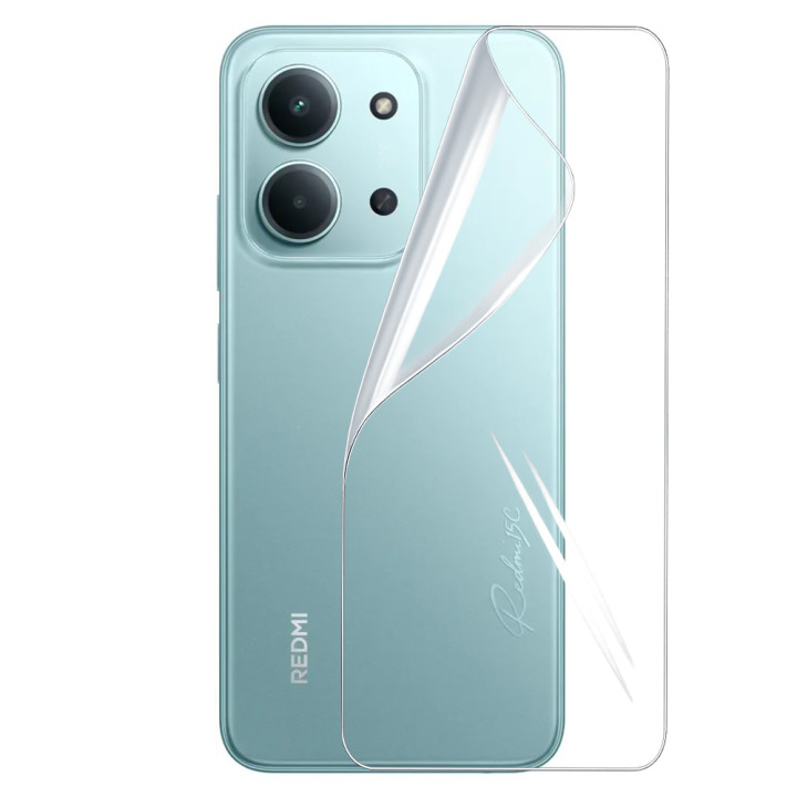 Гидрогелевая пленка Hydrogel Film для Xiaomi Redmi 15C 5G на заднюю панель, Transparent