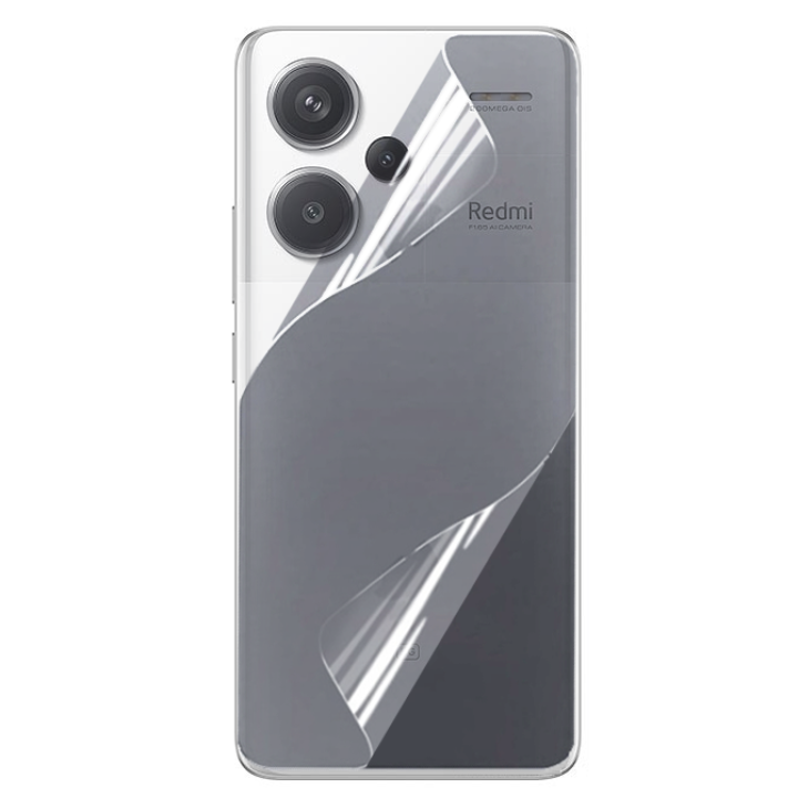 Противоударная гидрогелевая пленка Hydrogel Film для Xiaomi Redmi Note 13 Pro Plus 5g на заднюю панель, Transparent