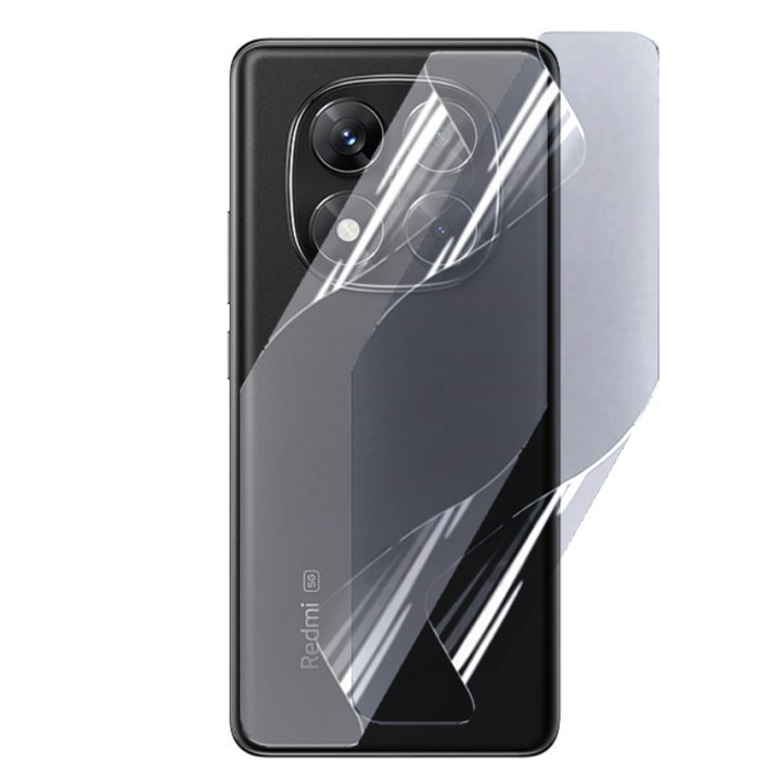 Противоударная гидрогелевая пленка Hydrogel Film для Xiaomi Redmi Note 14 Pro 5g​ на заднюю панель, Transparent