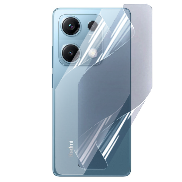 Противоударная гидрогелевая пленка Hydrogel Film для Xiaomi Redmi Note 14S на заднюю панель, Transparent