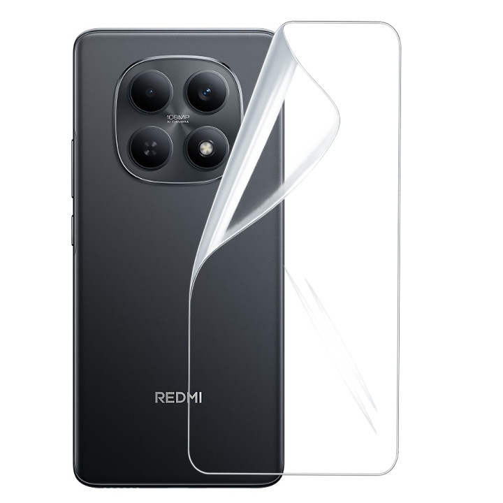 Гидрогелевая пленка Hydrogel Film для Xiaomi Redmi Note 15 4G на заднюю панель, Transparent