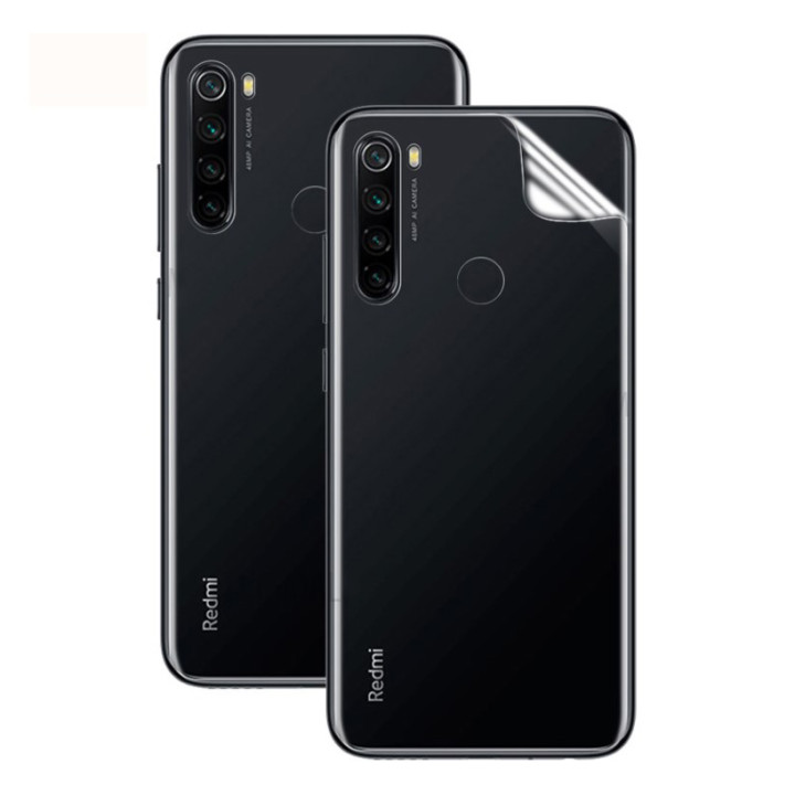 Противоударная гидрогелевая пленка Hydrogel Film для Xiaomi Redmi Note 8 / Redmi Note 8 2021 на заднюю панель, Transparent