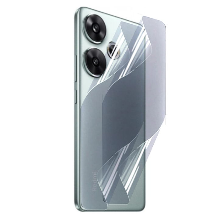 Противоударная гидрогелевая пленка Hydrogel Film для Xiaomi Redmi Turbo 3 на заднюю панель, Transparent