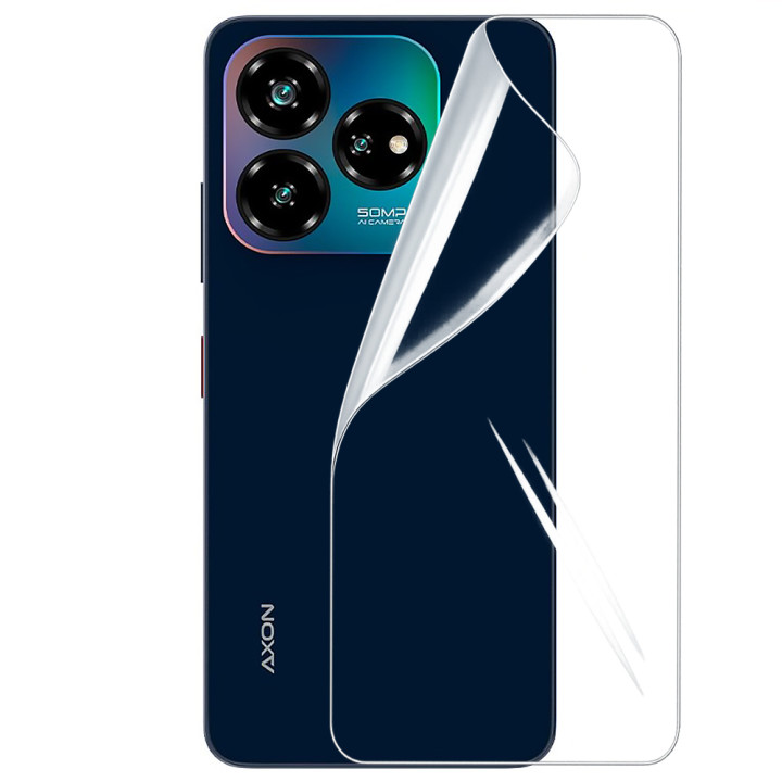 Гидрогелевая пленка Hydrogel Film для ZTE Axon 60 Lite​​​​​​​ на заднюю панель, Transparent