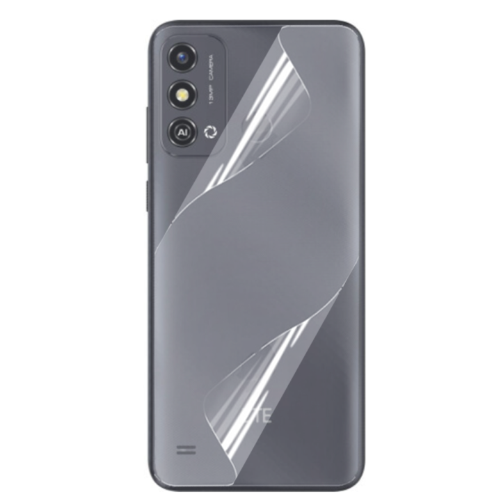 Противоударная гидрогелевая пленка Hydrogel Film для ZTE Blade A53 на заднюю панель, Transparent