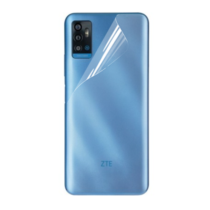 Противоударная гидрогелевая пленка Hydrogel Film для ZTE Blade A71 на заднюю панель, Transparent