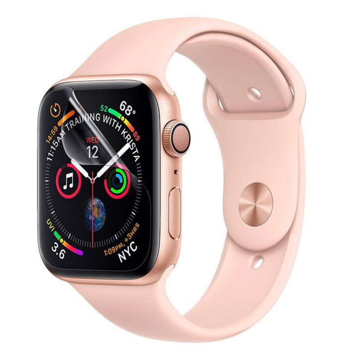 Противоударная гидрогелевая пленка Hydrogel Film для Apple Watch Series 5 40mm 3 шт. Transparent