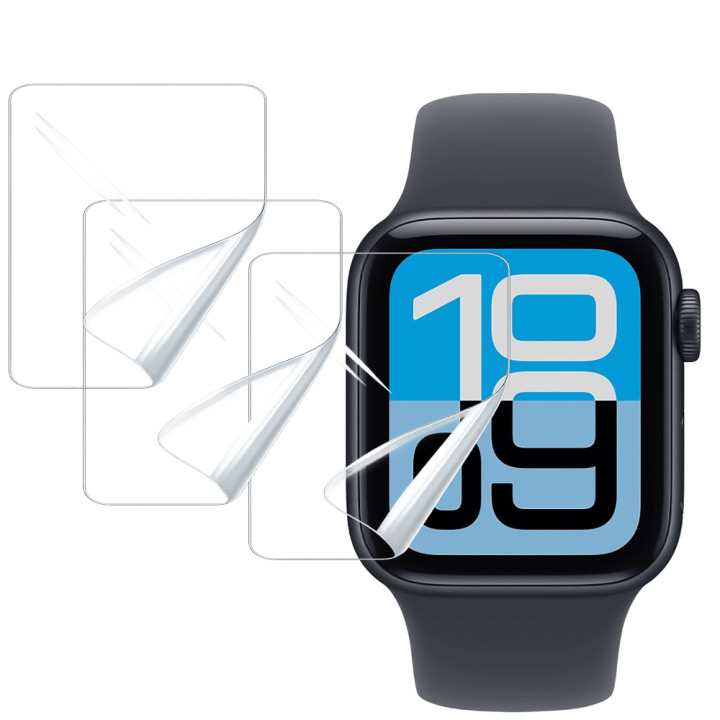 Гидрогелевая пленка Hydrogel Film для Apple Watch SE 3 44mm (6 шт), Transparent