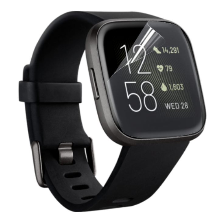 Противоударная гидрогелевая пленка Hydrogel Film для Fitbit Versa 2 (3 шт), Transparent