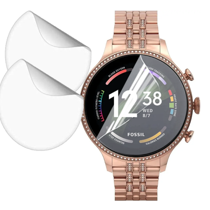 Противоударная гидрогелевая пленка Hydrogel Film для Fossil Gen 6 42mm​​ (6 шт), Transparent