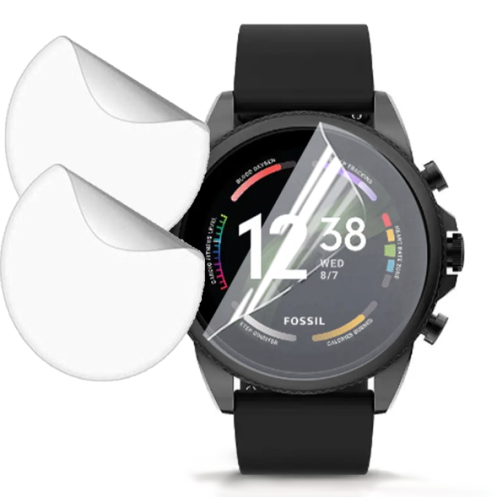 Противоударная гидрогелевая пленка Hydrogel Film для Fossil Gen 6 44mm​​ (6 шт), Transparent