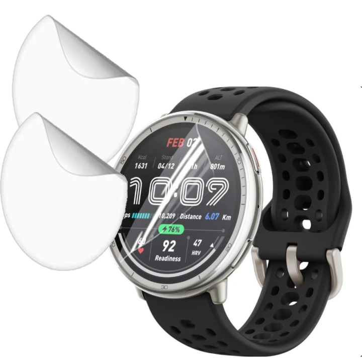 Противоударная гидрогелевая пленка Hydrogel Film для Amazfit Active 2​​ (6 шт), Transparent