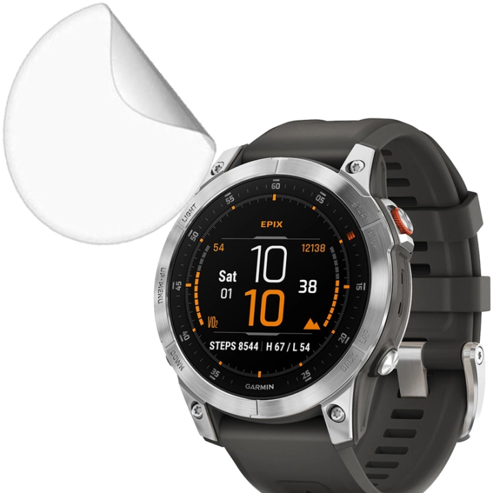 Противоударная гидрогелевая пленка Hydrogel Film для Garmin Epix (Gen 2) 47mm (6 шт), Transparent