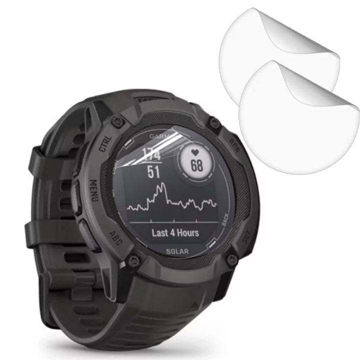 Противоударная гидрогелевая пленка Hydrogel Film для Garmin instinct 2x 50 mm (6 шт), Transparent